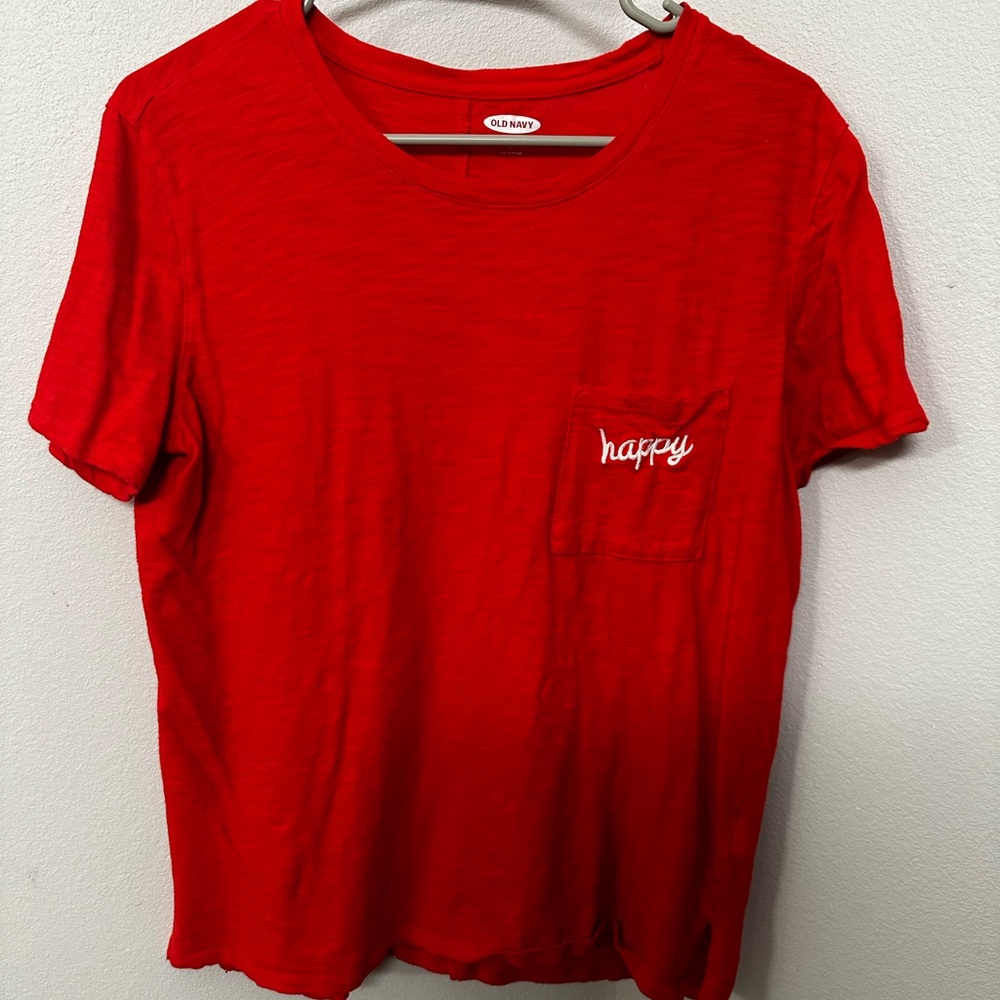 Old Navy T-Shirt Blouse. Short Sleeve. Boyfriend Style. Size S.